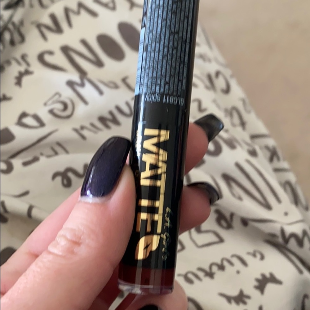 L.A girl dark red matte lipstick